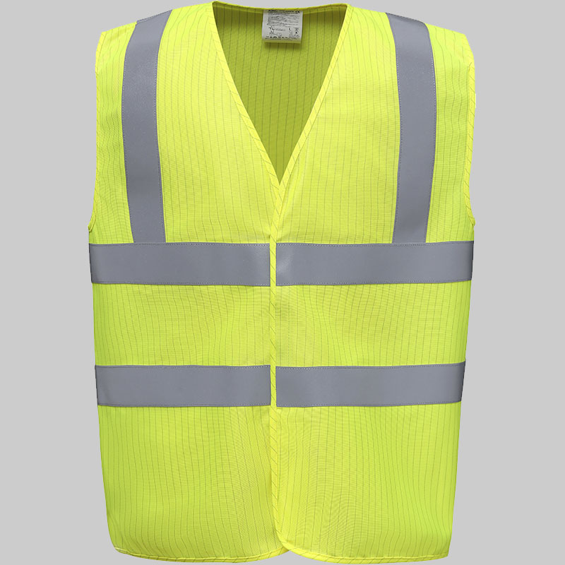 M2YHVW100ASFR - Colete de alta visibilidade ignífugo & anti-estático