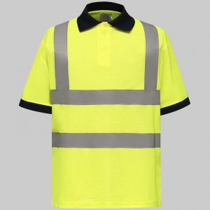 M2YHVJ210 - Polo de manga curta de alta visibilidade