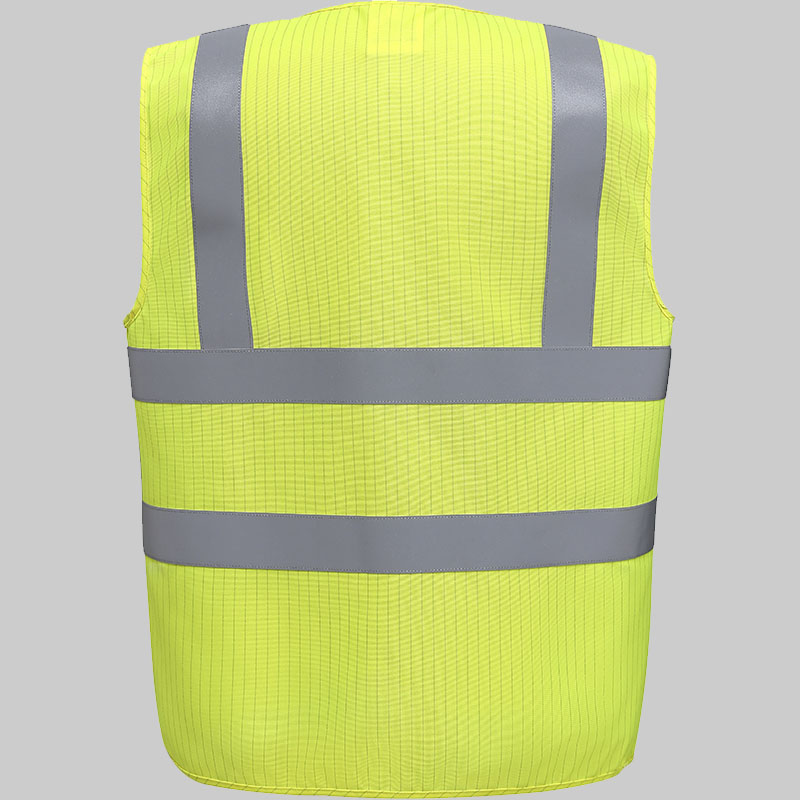 M2YHVW100ASFR - Colete de alta visibilidade ignífugo & anti-estático