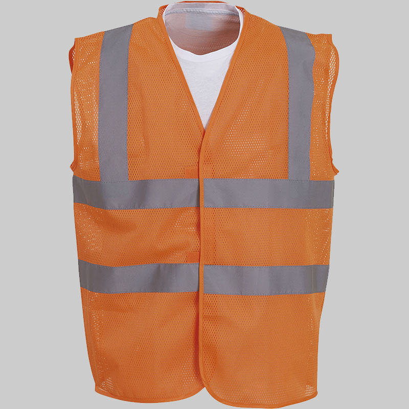 M2YHVW120 - Colete de alta visibilidade de malha perfurada.
