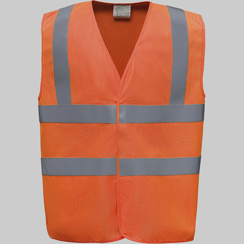 M2YHVW100ASFR - Colete de alta visibilidade ignífugo & anti-estático