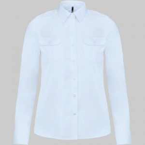 M2K506 - Camisa piloto de senhora de manga comprida