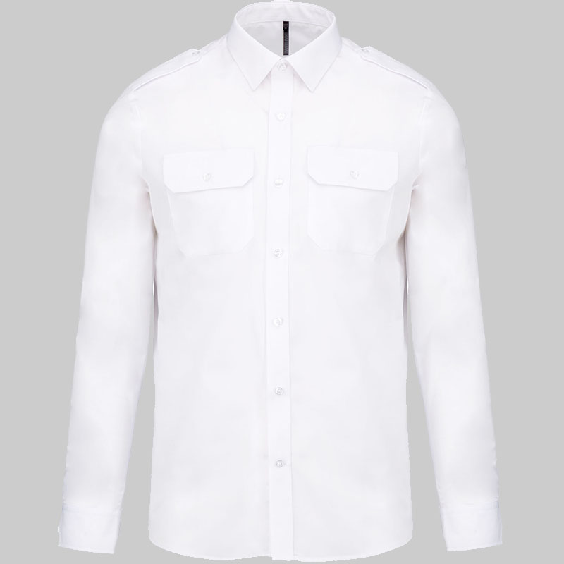 M2K505 - Camisa piloto de homem de manga comprida