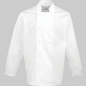 M2PR657 - Jaleca de chef unissexo de manga comprida