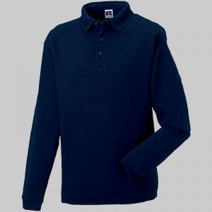 M2RU012M - Sweatshirt com colarinho tipo polo Heavy Duty